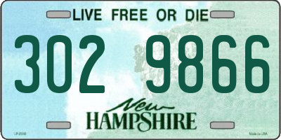 NH license plate 3029866