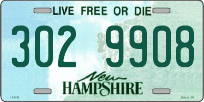 NH license plate 3029908