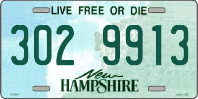 NH license plate 3029913