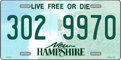 NH license plate 3029970