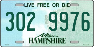 NH license plate 3029976
