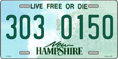 NH license plate 3030150