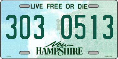 NH license plate 3030513