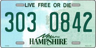 NH license plate 3030842