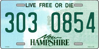 NH license plate 3030854