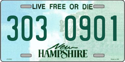 NH license plate 3030901