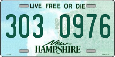 NH license plate 3030976