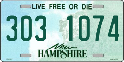 NH license plate 3031074