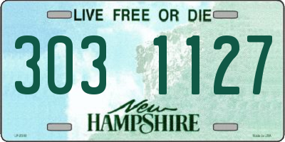 NH license plate 3031127