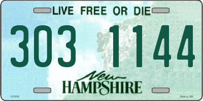 NH license plate 3031144