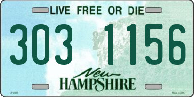 NH license plate 3031156