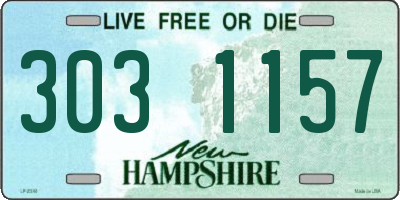 NH license plate 3031157