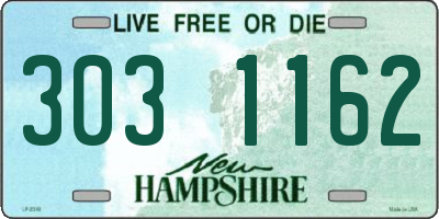 NH license plate 3031162