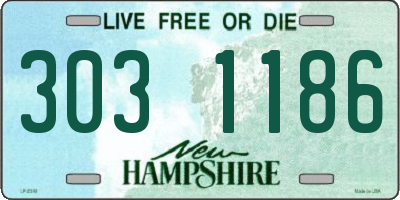NH license plate 3031186