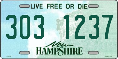NH license plate 3031237