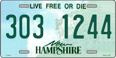 NH license plate 3031244