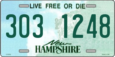 NH license plate 3031248
