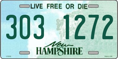 NH license plate 3031272