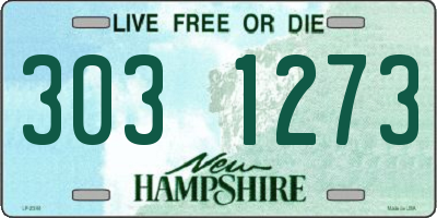 NH license plate 3031273