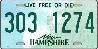 NH license plate 3031274