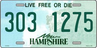 NH license plate 3031275