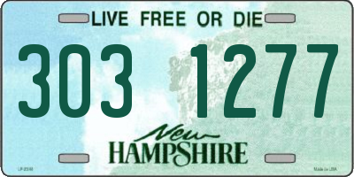 NH license plate 3031277