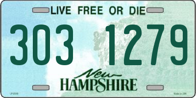 NH license plate 3031279