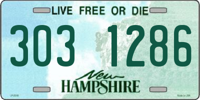 NH license plate 3031286