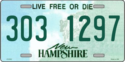 NH license plate 3031297