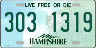 NH license plate 3031319