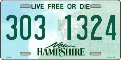 NH license plate 3031324