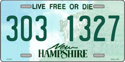 NH license plate 3031327