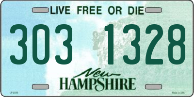 NH license plate 3031328