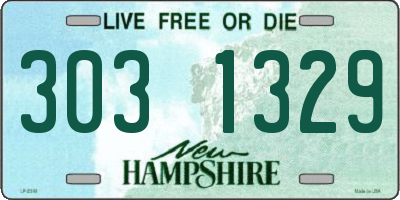 NH license plate 3031329