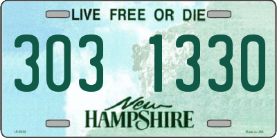 NH license plate 3031330