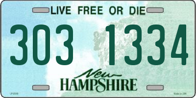 NH license plate 3031334