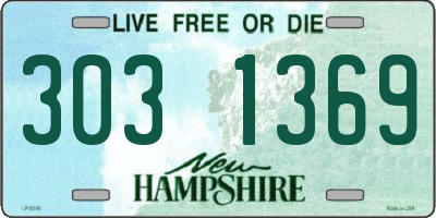 NH license plate 3031369