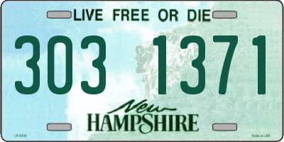 NH license plate 3031371