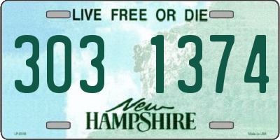 NH license plate 3031374