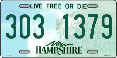NH license plate 3031379