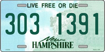 NH license plate 3031391