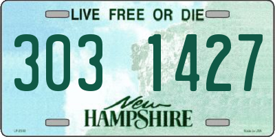 NH license plate 3031427