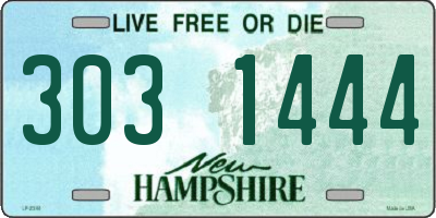 NH license plate 3031444
