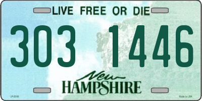 NH license plate 3031446