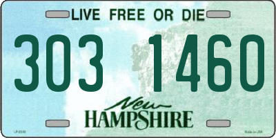 NH license plate 3031460