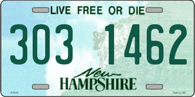 NH license plate 3031462