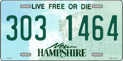 NH license plate 3031464