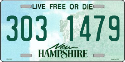 NH license plate 3031479