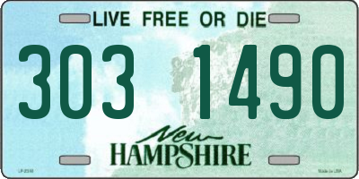 NH license plate 3031490