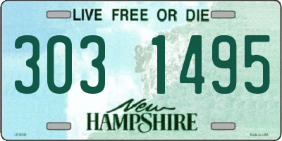 NH license plate 3031495